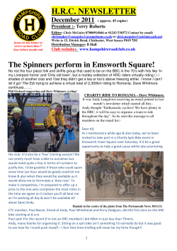 HRC newsletter Dec 2011