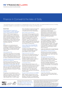 Finance in Cornwall