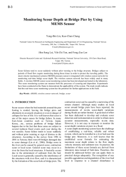 Monitoring Scour Depth at Bridge Pier by Using MEMS Sensor
