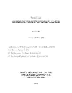 method 524.2 measurement of purgeable organic compounds
