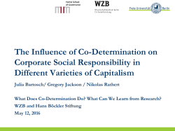 Corporate Social Responsibility in Different Varieties of Capitalism