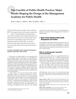 Major Trends Shaping the Design of the Management Academy for