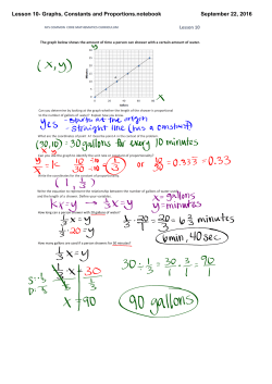 Lesson 10- Graphs, Constants and Proportions.notebook