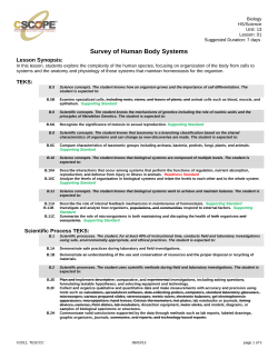 Survey of Human Body Systems
