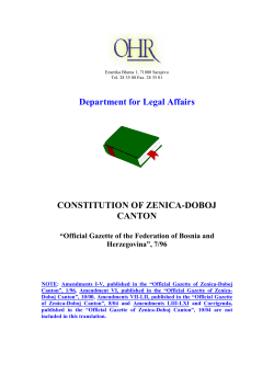 Constitution of Zenica