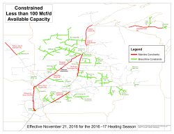 Market Area Mainline / Branchline Constraints with Less Than 100