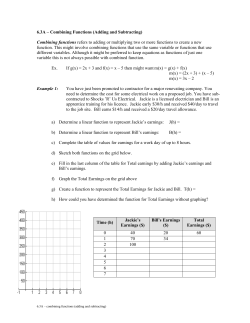 6.3A &ndash; Combining Functions (Adding and Subtracting) Combining