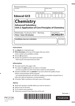 Question paper - Edexcel