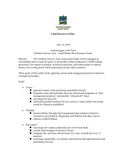 Land Resource Policy Adopted July 16, 2010