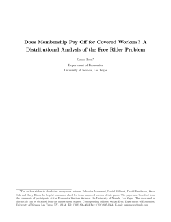Does Membership Pay Off for Covered Workers? A Distributional