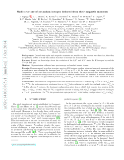 arXiv:1410.0895v1 [nucl-ex] 3 Oct 2014