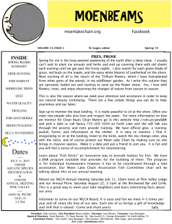 Spring 2015 - Moen Lake Chain Association