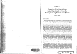 Dynamics of the coastal zone in the high islands of Oceania