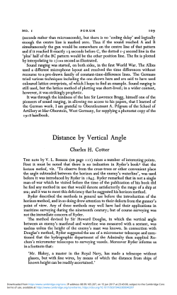 Distance by Vertical Angle