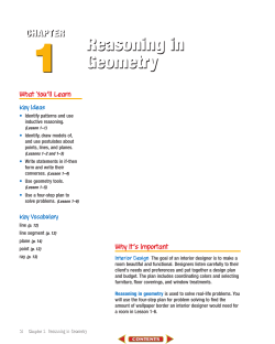 Geometry Concepts Chapter 1