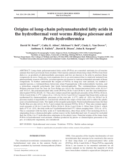 Origins of long-chain polyunsaturated fatty acids in the hydrothermal