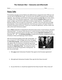5. The Vietnam War &ndash; Outcome and Aftermath