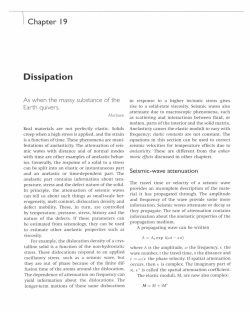 Chapter 19. Dissipation