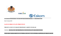 SANCO FREE STATE PROVINCE