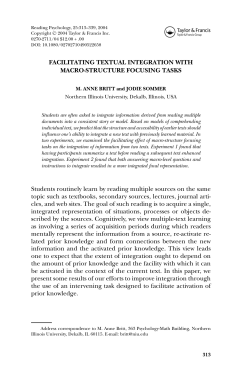 FACILITATING TEXTUAL INTEGRATION WITH MACRO