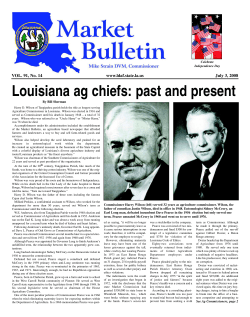 Market Bulletin 07/03/08 - Louisiana Department of Agriculture and