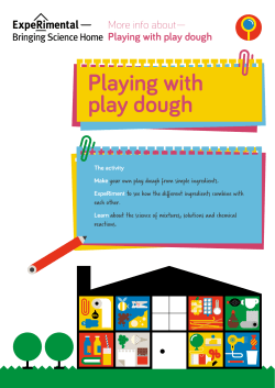 Playing with play dough