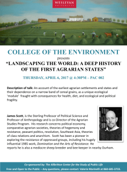 COLLEGE OF THE ENVIRONMENT