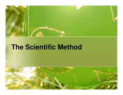 The Scientific Method