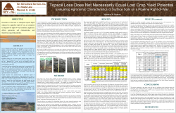 Topsoil Loss Does Not Necessarily Equal Lost Crop Yield Potential: