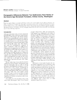 Petrographic Differences Between Two Sedimentary Rock Bodies of