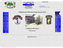 SRAP (Short Range Ambush Patrol) - 1st Battalion 50th Infantry