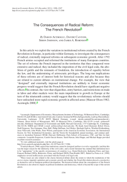 The Consequences of Radical Reform: The French