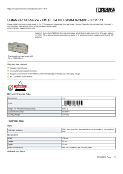 Distributed I/O device - IBS RL 24 DIO 8/8/8-LK