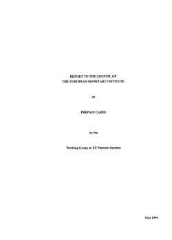 Prepaid cards, May 1994