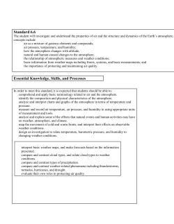 Standard 6.6 Essential Knowledge, Skills, and Processes