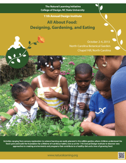 All About Food: Designing, Gardening, and Eating