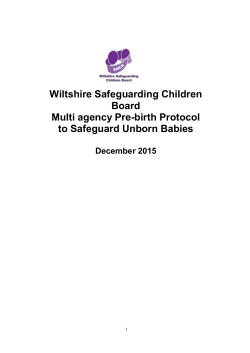Pre-Birth Protocol to Safeguarding unborn babies