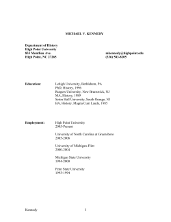 Curriculum Vitae - High Point University