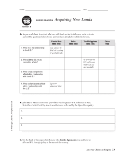 18 GUIDED READING Acquiring New Lands
