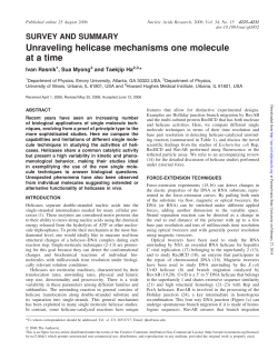 Unraveling helicase mechanisms one molecule at a time
