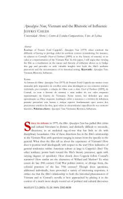Apocalypse Now, Vietnam and the Rhetoric of Influence