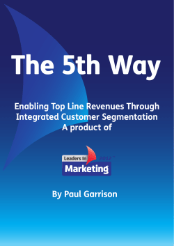 Enabling Top Line Revenues Through Segmentation
