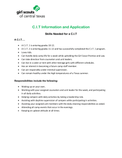 CIT Information and Application