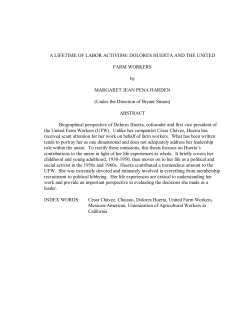 A LIFETIME OF LABOR ACTIVISM - UGA Electronic Theses and