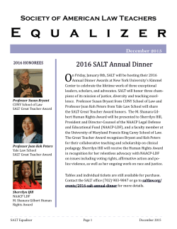 E q u a l i z e r - Society of American Law Teachers