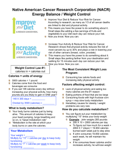 EnergyBalance-FactSheet - Native American Cancer Research