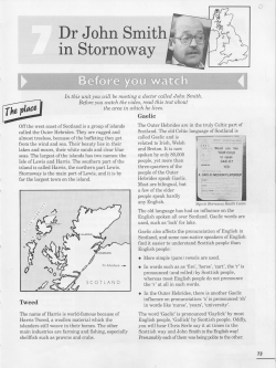 Video worksheet-John Smith in Stornoway