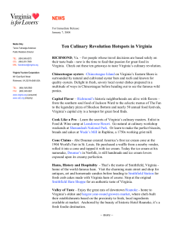 as a PDF - Virginia Is For Lovers