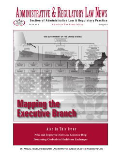 Mapping the Executive Branch
