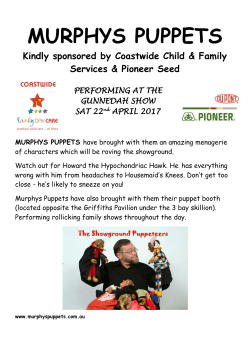 murphys puppets - Gunnedah Show Society